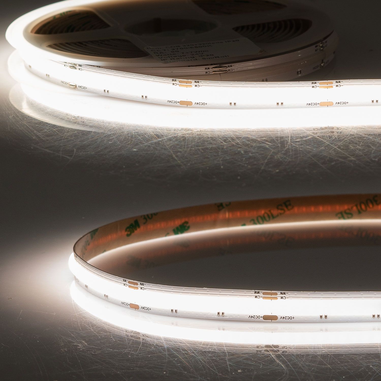 LED COB savitljiva traka, 24V DC, 14W, IP20, 5m rola, 640 LED/m LED Trake LED COB savitljiva traka, 24V DC, 14W, IP20, 5m rola, 640 LED/m LED Trake
