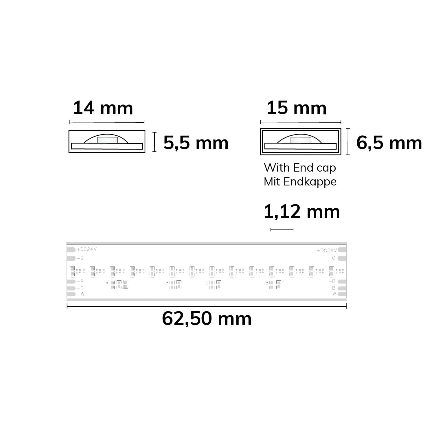 LED AQUA COB RGB savitljiva traka, 24V DC, 20W, IP68, 5m rola, 896 LED/m LED Trake LED AQUA COB RGB savitljiva traka, 24V DC, 20W, IP68, 5m rola, 896 LED/m LED Trake