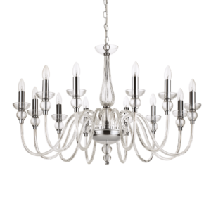 Visilica Ideal Lux DOGE SP12    – Prozirna Klasične visilice