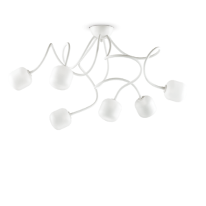 Stropna svjetiljka Ideal Lux OCTOPUS PL6    – Bijela Vrsta rasvjete