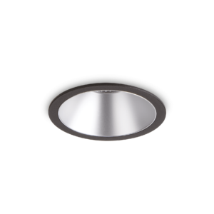 Downlight Ideal Lux GAME TRIM ROUND 11W 3000K BK SL – SREBRNA CRNA Klasična ugradbena rasvjeta
