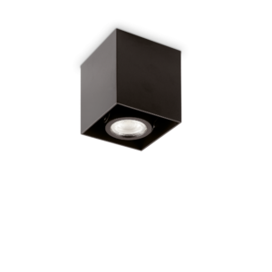 Stropna svjetiljka Ideal Lux MOOD PL1 D09 SQUARE    – Crna Nadgradna stropna svjetla