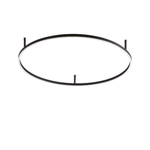 Stropna svjetiljka Ideal Lux ORACLE SLIM PL D090 ROUND 3000K ON-OFF BK – Crna Moderne plafonjere