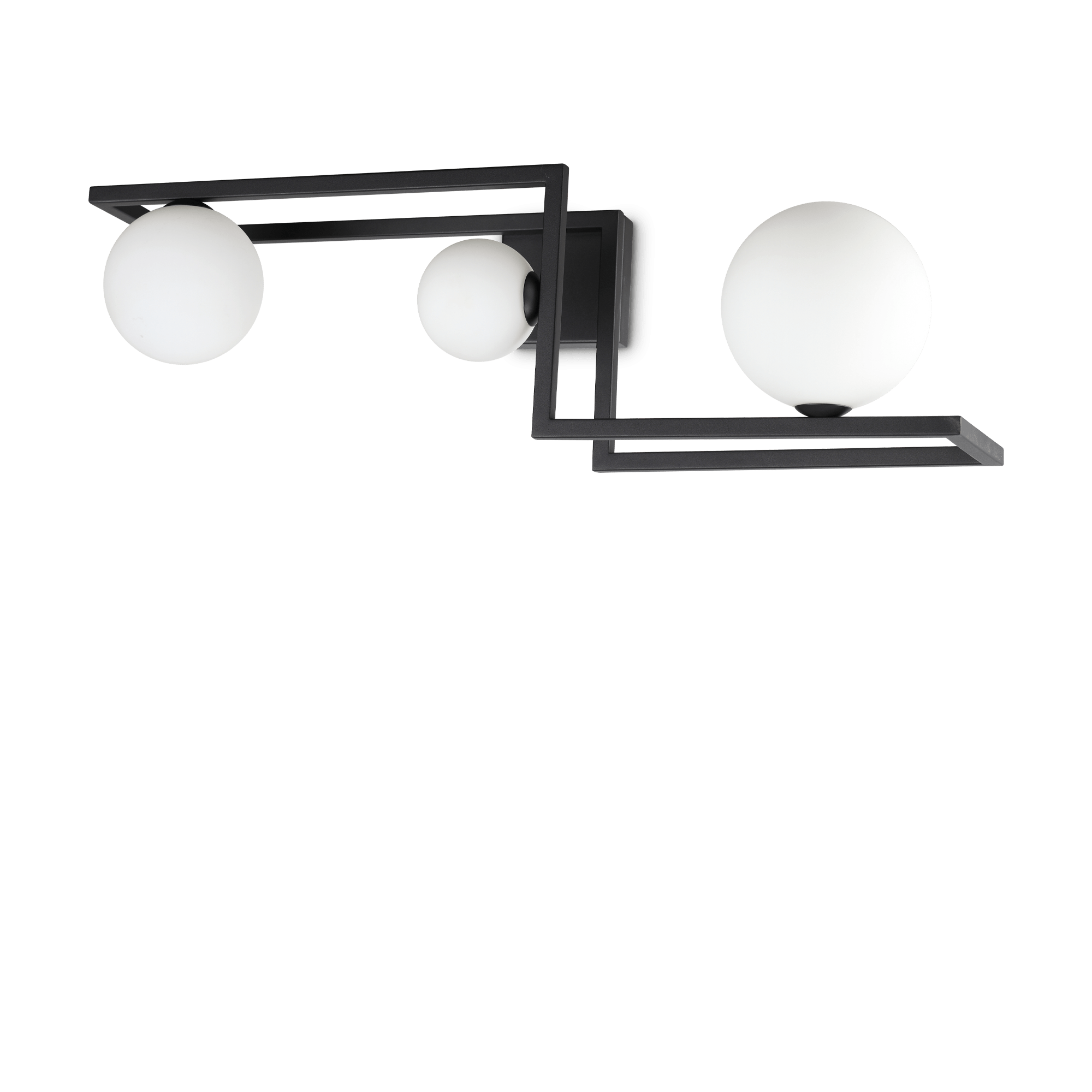 Stropna svjetiljka Ideal Lux ANGOLO PL3 – Crna Moderne plafonjere Stropna svjetiljka Ideal Lux ANGOLO PL3 – Crna Moderne plafonjere