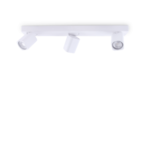 Stropna svjetiljka Ideal Lux RUDY PL3 SQUARE    – Bijela Nadgradna stropna svjetla