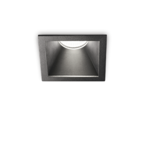 Downlight Ideal Lux GAME TRIM SQUARE 11W 3000K BK BK IP65 – Crna Klasična ugradbena rasvjeta