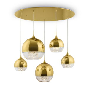 Visilica Maytoni Fermi – Zlatna – P140-PL-170-5-G Moderne visilice