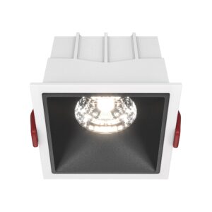 Downlight Maytoni Alfa LED – Bijelo i crno – DL043-01-15W4K-D-SQ-WB Klasična ugradbena rasvjeta