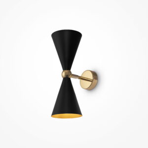 Zidna lampa Maytoni Vesper – Crno sa zlatnom – MOD108WL-02GB Dekorativna rasvjeta