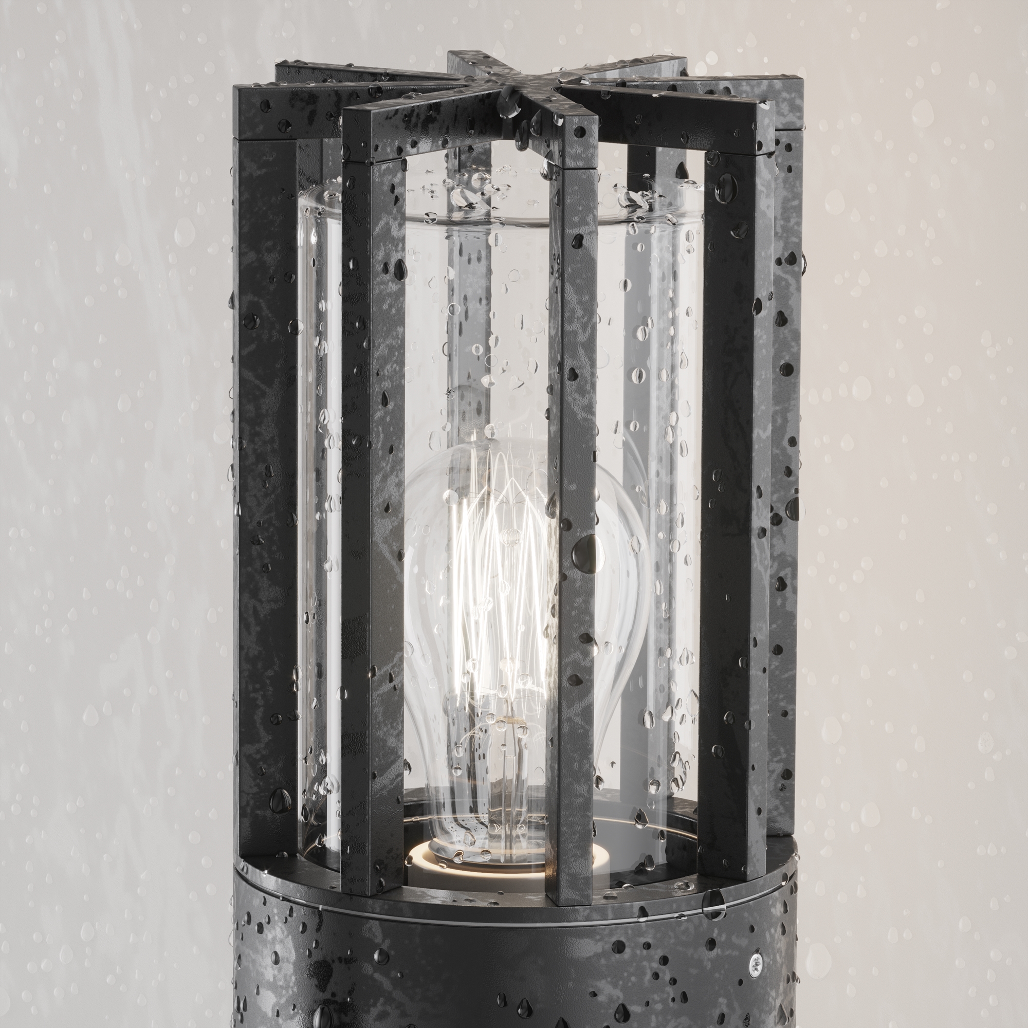 Vanjska zidna svjetiljka Outdoor Barrel – Grafitna – O453WL-01GF Fasadna rasvjeta