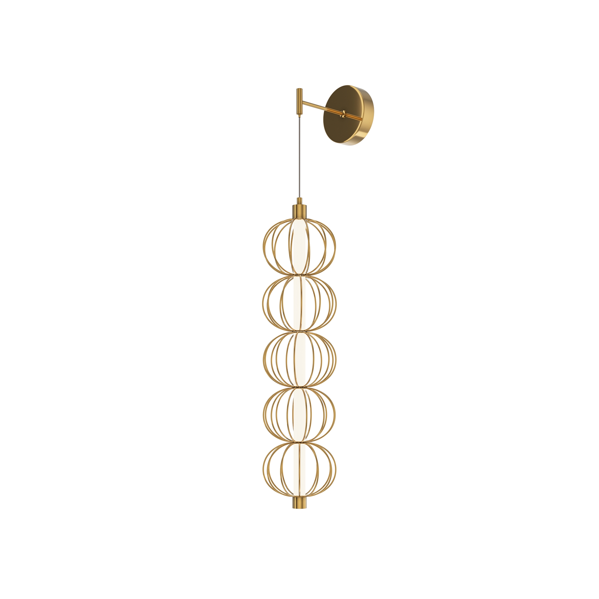 Zidna svjetiljka Maytoni Golden Cage – Zlatna – MOD216WL-L10G3K Dekorativna rasvjeta