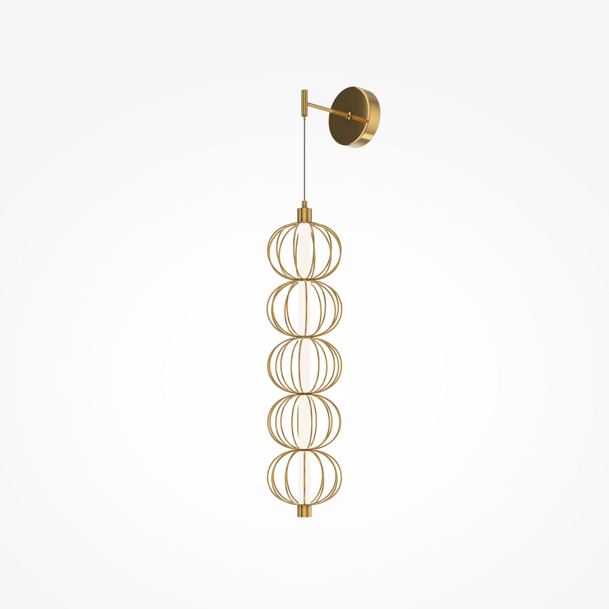 Zidna svjetiljka Maytoni Golden Cage – Zlatna – MOD216WL-L10G3K Dekorativna rasvjeta