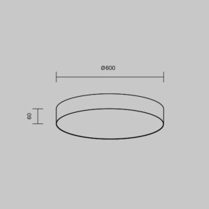Stropna svjetiljka Technical Zon – Bijela – C032CL-90W3K-RD-W Moderne plafonjere
