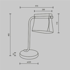 Stolna lampa Maytoni Cabaret – Mjed – MOD170TL-L8BS3K Klasične svjetiljke