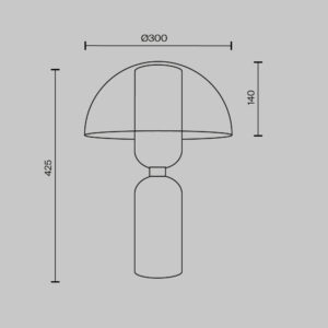 Stolna lampa Maytoni Memory – Crna – MOD177TL-01B Klasične svjetiljke