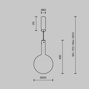 Visilica Maytoni Nebula – Bijela – MOD182PL-L6W3K Moderne visilice