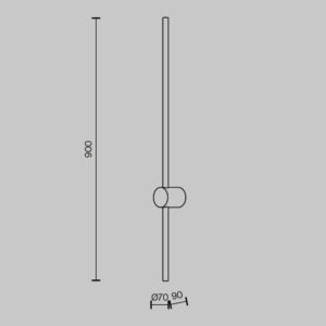 Zidna svjetiljka Maytoni Light stick – Mjed – MOD237WL-L11BS3K Dekorativna rasvjeta