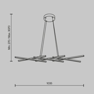 Visilica Maytoni Halo – Mjed – MOD244PL-L50BSK Moderne visilice Visilica Maytoni Halo – Mjed – MOD244PL-L50BSK Moderne visilice