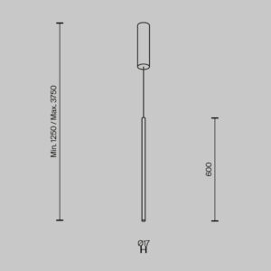 Visilica Maytoni Halo – Crna – MOD246PL-L12BK Moderne visilice