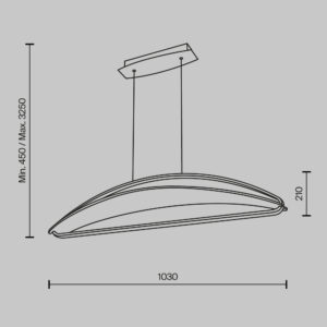 Visilica Maytoni Breeze – Mjed – MOD281PL-L34BS3K Moderne visilice