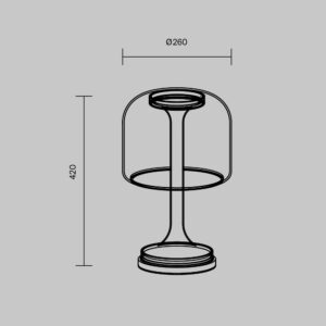 Stolna lampa Maytoni Spirito – Zlatna – MOD286TL-L18G3K Klasične svjetiljke