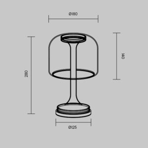Stolna lampa Maytoni Spirito – Crna – MOD286TL-L8B3K Klasične svjetiljke