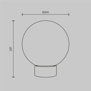 Stolna lampa Maytoni Basic form – Zlatna – MOD321TL-01G3 Klasične svjetiljke