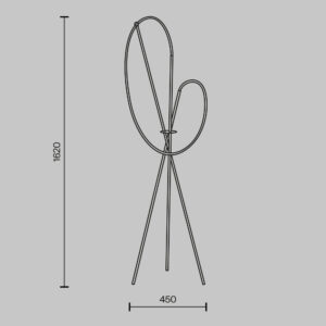 Podna lampa Maytoni Crochet – Mjed – MOD369FL-L36BS3K Podne svjetiljke