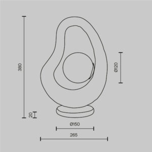 Stolna lampa Maytoni Opus – Bijela – MOD380TL-01W Klasične svjetiljke