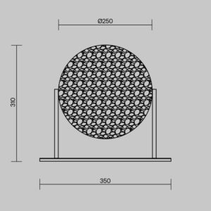 Stolna lampa Maytoni Mangata – Krom – MOD387TL-L8CH3K Klasične svjetiljke