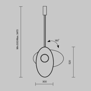 Visilica Maytoni Evolution – Crna – MOD396PL-L10W3K Moderne visilice