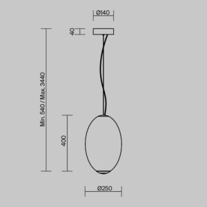 Visilica Maytoni Bruma – Krom – MOD397PL-L19CH2.7K Moderne visilice