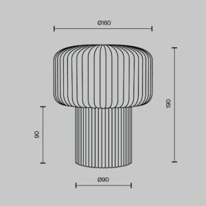 Stolna lampa Maytoni Omaggio – Bež – MOD404TL-01BG Klasične svjetiljke
