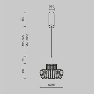 Visilica Maytoni Namiki – Crna – MOD465PL-L12BK2 Moderne visilice Visilica Maytoni Namiki – Crna – MOD465PL-L12BK2 Moderne visilice