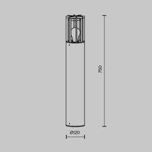 Vrtna rasvjeta Maytoni Barrel – Antracit – O453FL-01GF Rasvjeta za vrt Vrtna rasvjeta Maytoni Barrel – Antracit – O453FL-01GF Rasvjeta za vrt