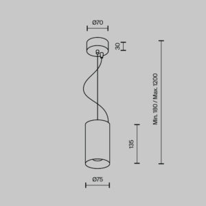 Visilica Maytoni Efir – Bijela – P089PL-15W3K-W Moderne visilice