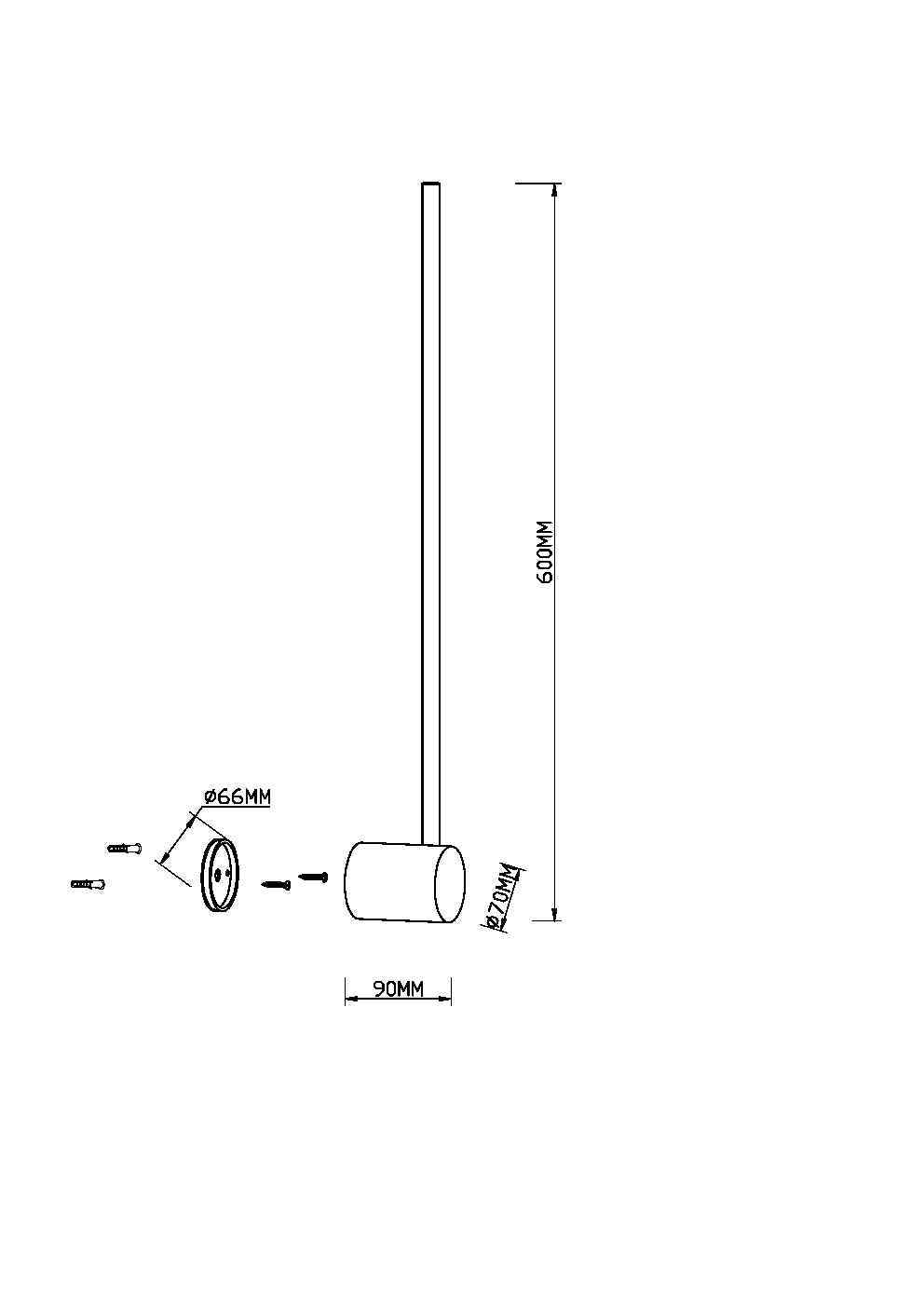 Zidna svjetiljka Maytoni Light stick – Mjedena – MOD237WL-L6BS3K Dekorativna rasvjeta