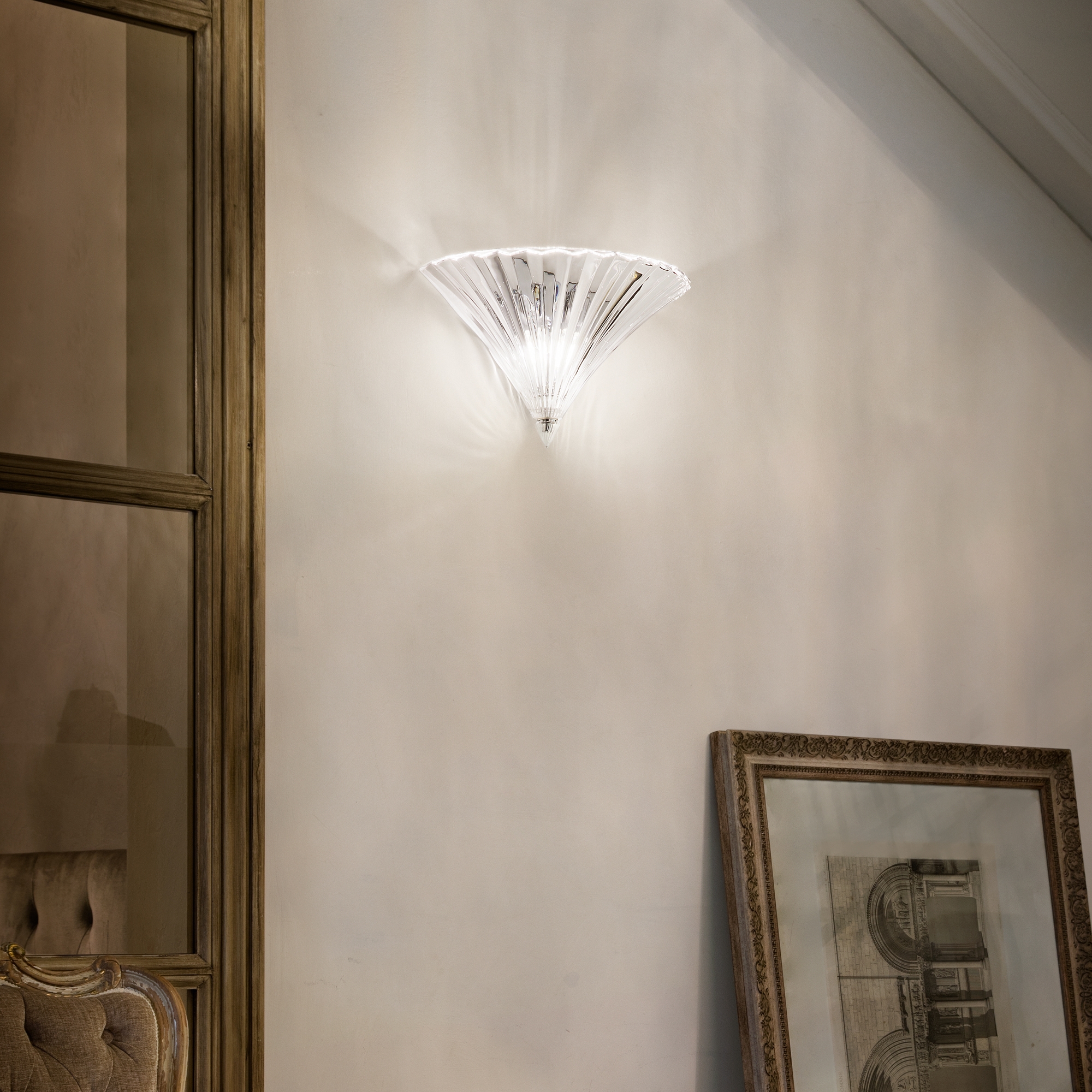 Zidna svjetiljka Ideal Lux SANTA AP1 SMALL TRASPARENTE – Prozirna Dekorativna rasvjeta
