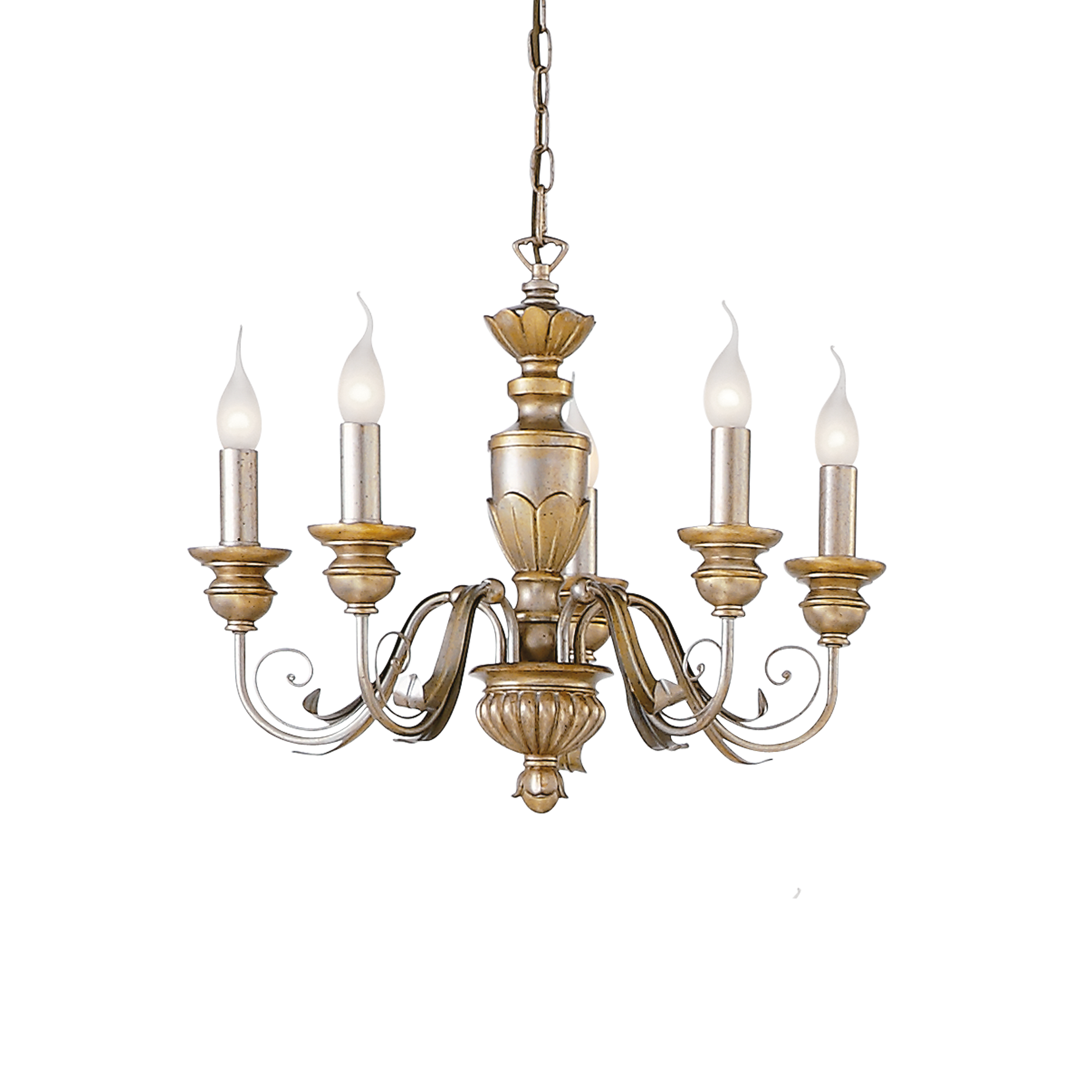 Visilica Ideal Lux FIRENZE SP5 – Zlatna Klasične visilice