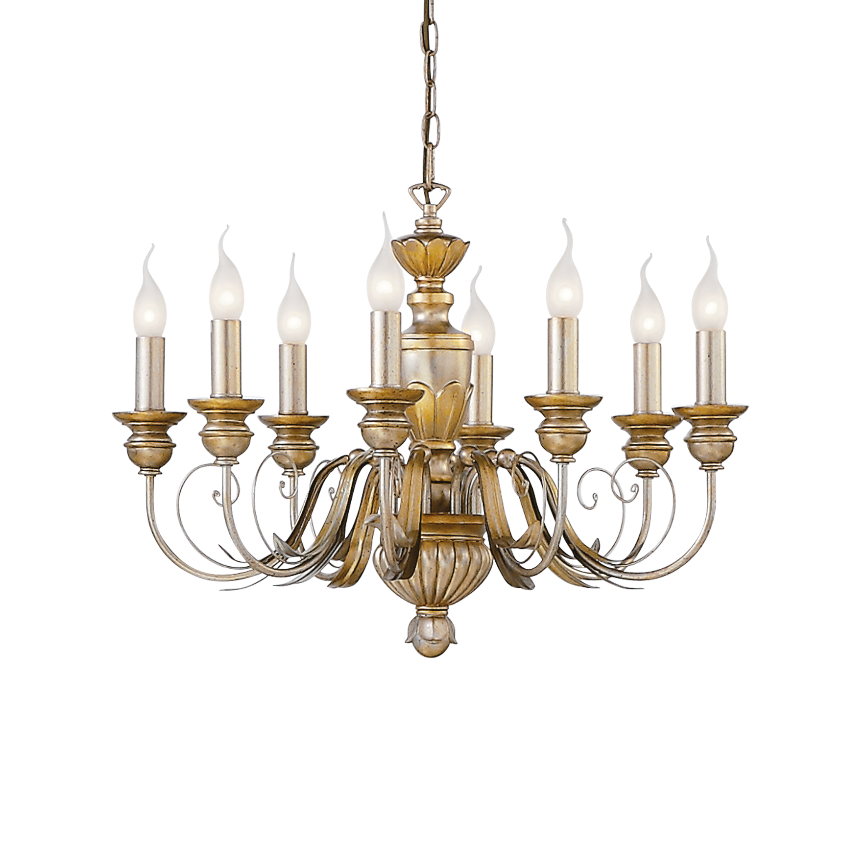 Visilica Ideal Lux FIRENZE SP8 – Zlatna Klasične visilice