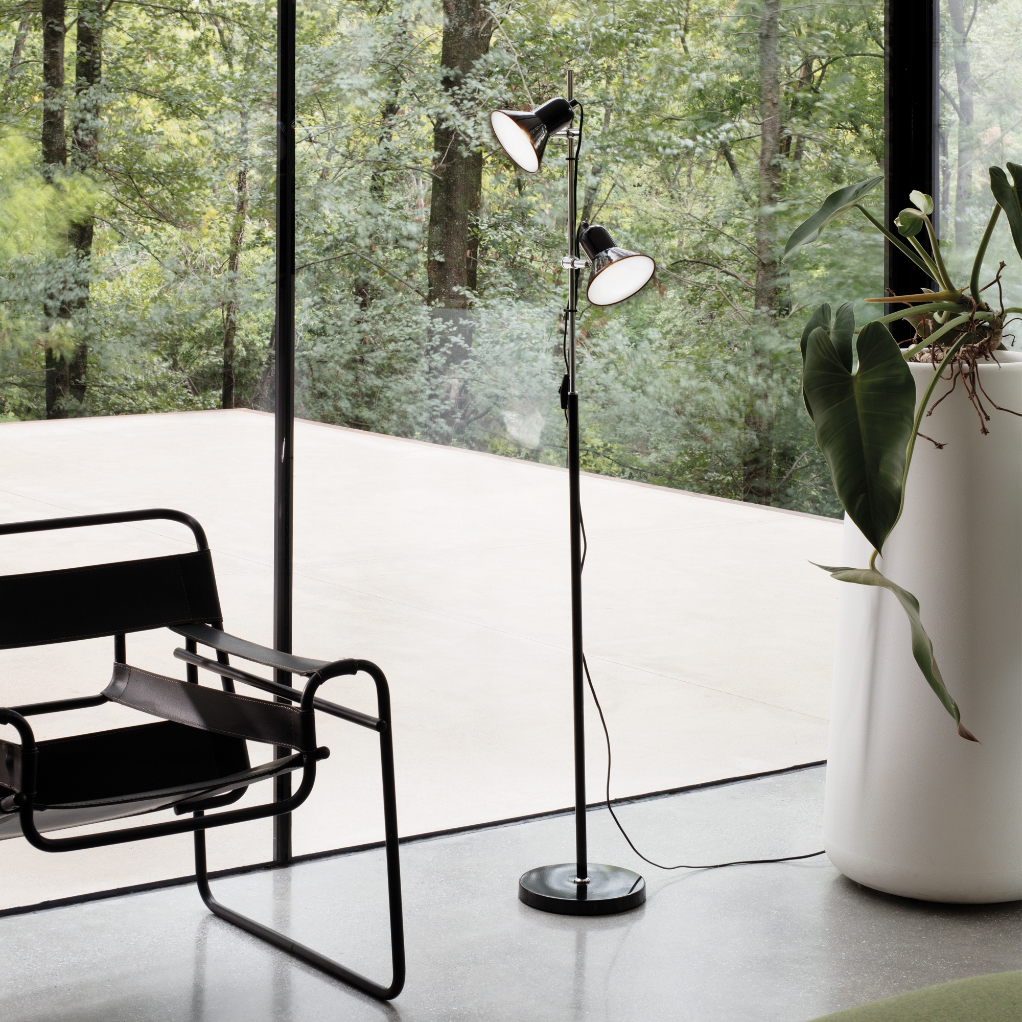 Podna lampa Ideal Lux POLLY PT2 – Crna Podne svjetiljke