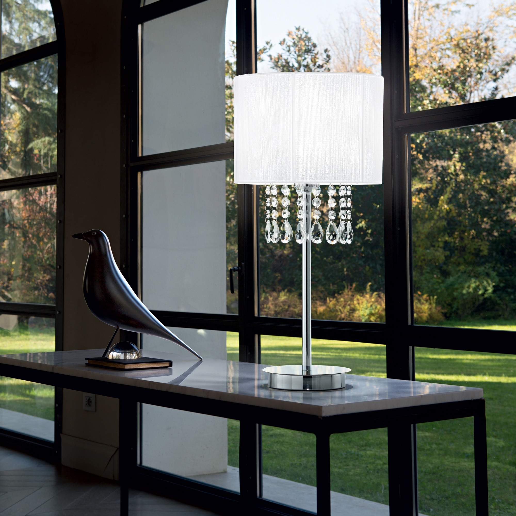 Stolna lampa Ideal Lux OPERA TL1 – Bijela Klasične svjetiljke