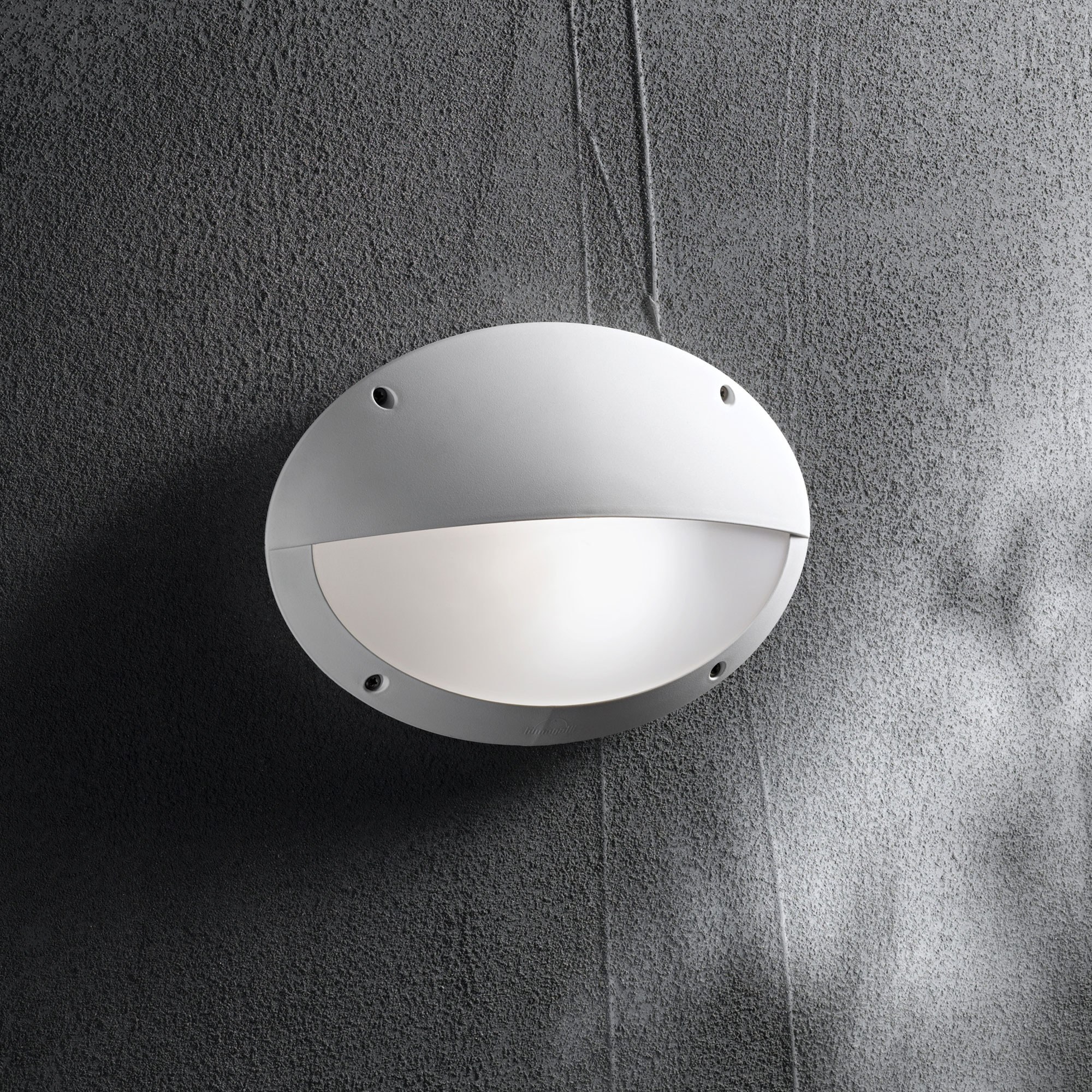 Vanjska zidna svjetiljka Ideal Lux POLAR-2 AP1 OVAL – Bijela Vanjska rasvjeta