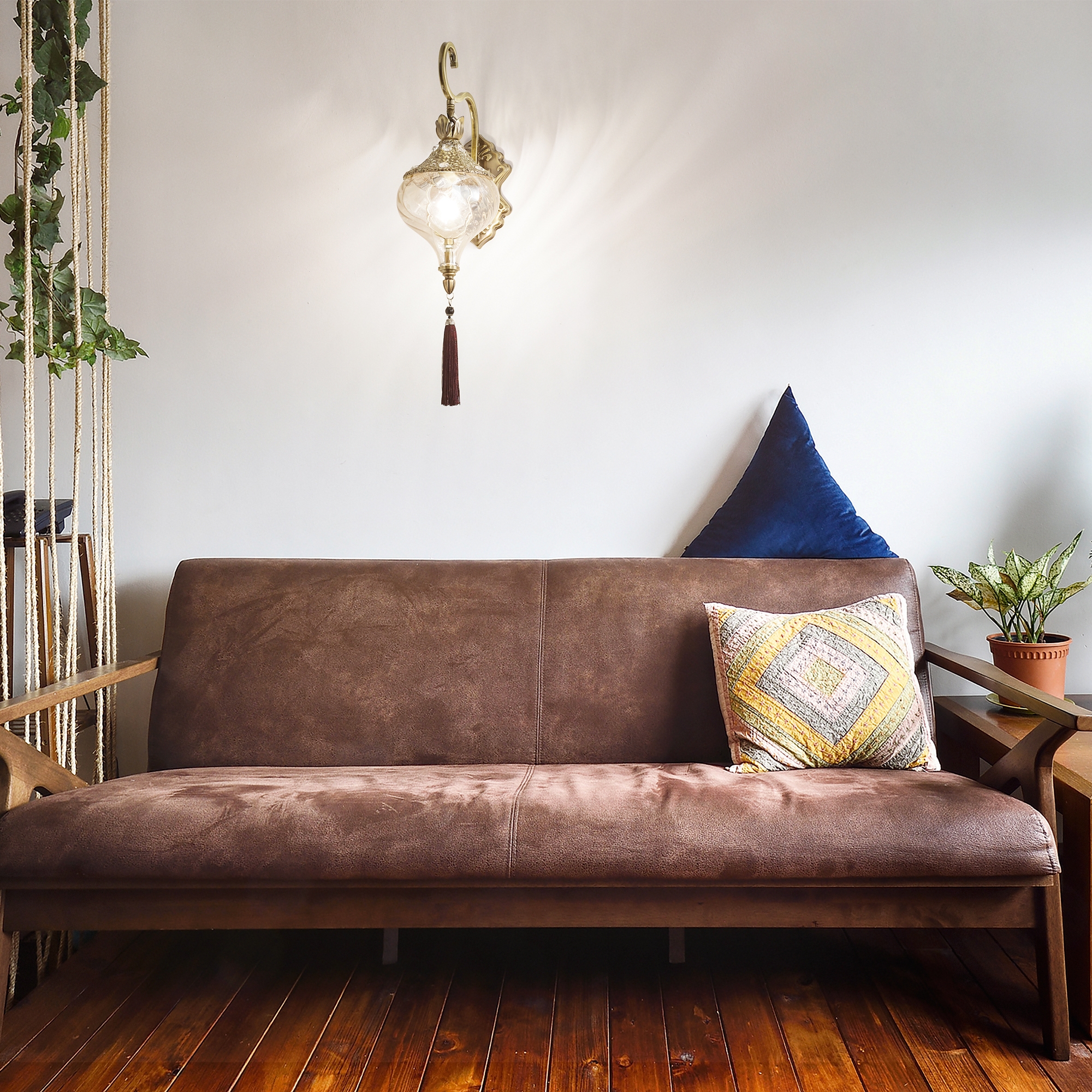 Zidna svjetiljka Ideal Lux HAREM AP1 – Bronca Dekorativna rasvjeta