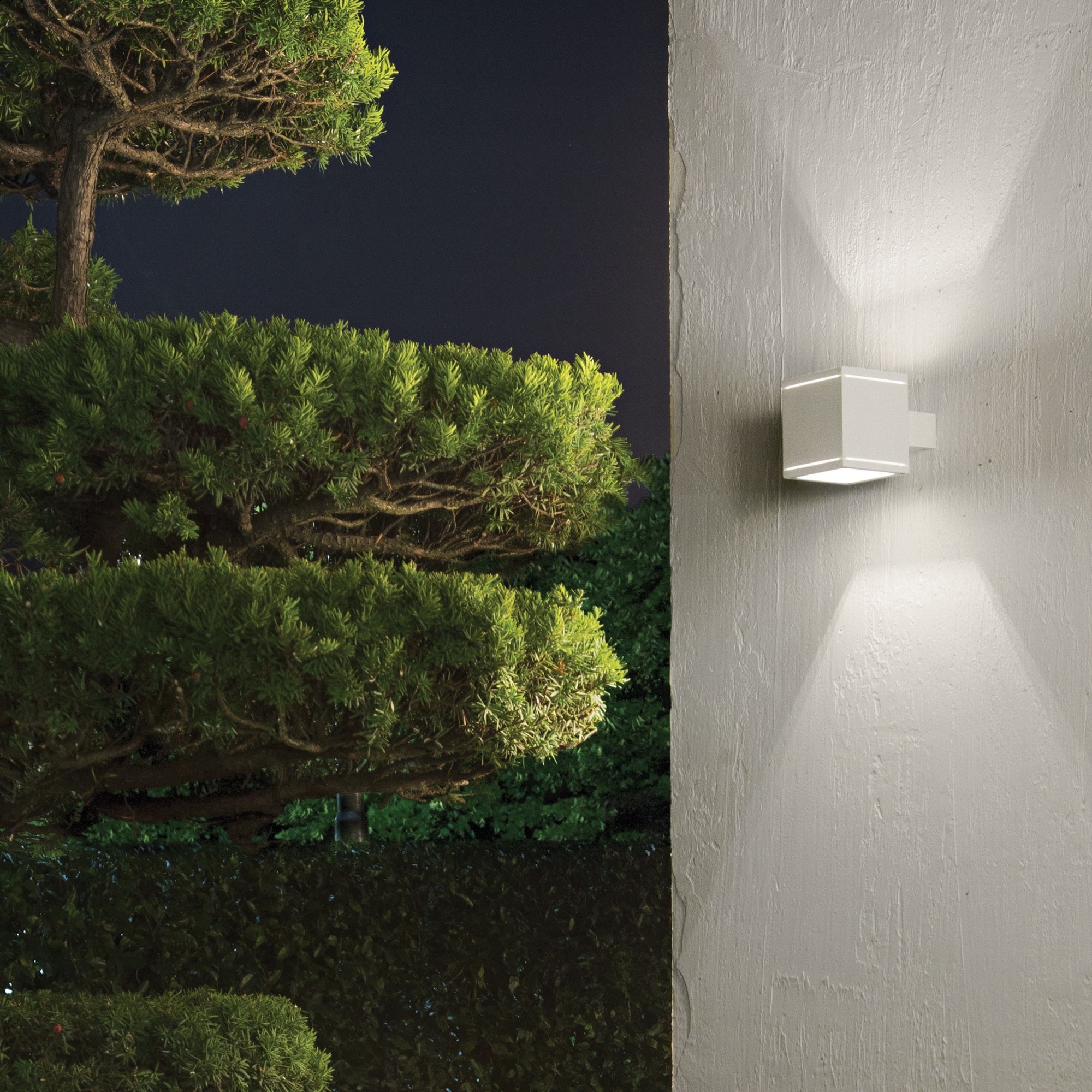 Vanjska zidna svjetiljka Ideal Lux SNIF AP1 SQUARE – Bijela Vanjska rasvjeta