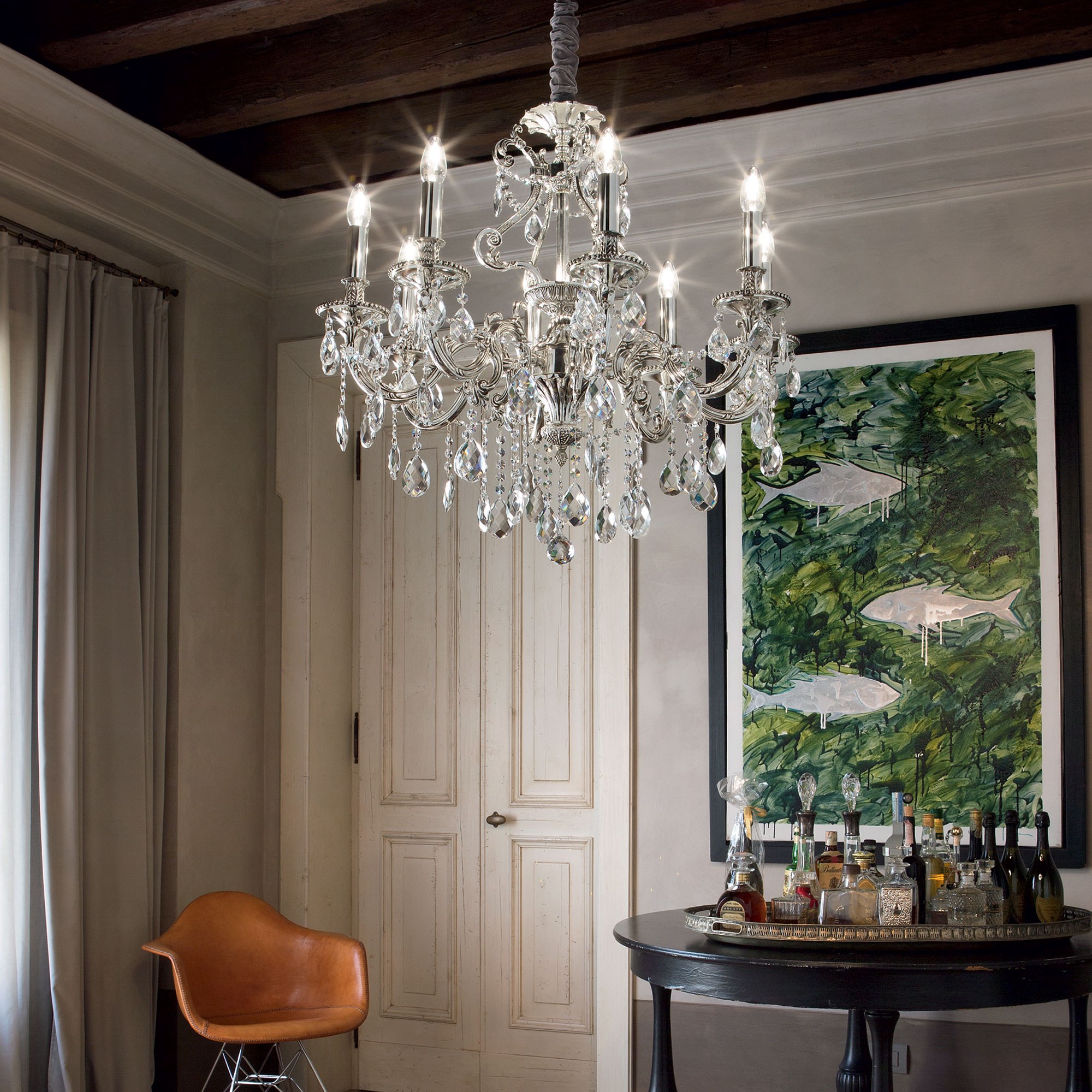 Visilica Ideal Lux GIOCONDA SP12 – Zlatna Klasične visilice