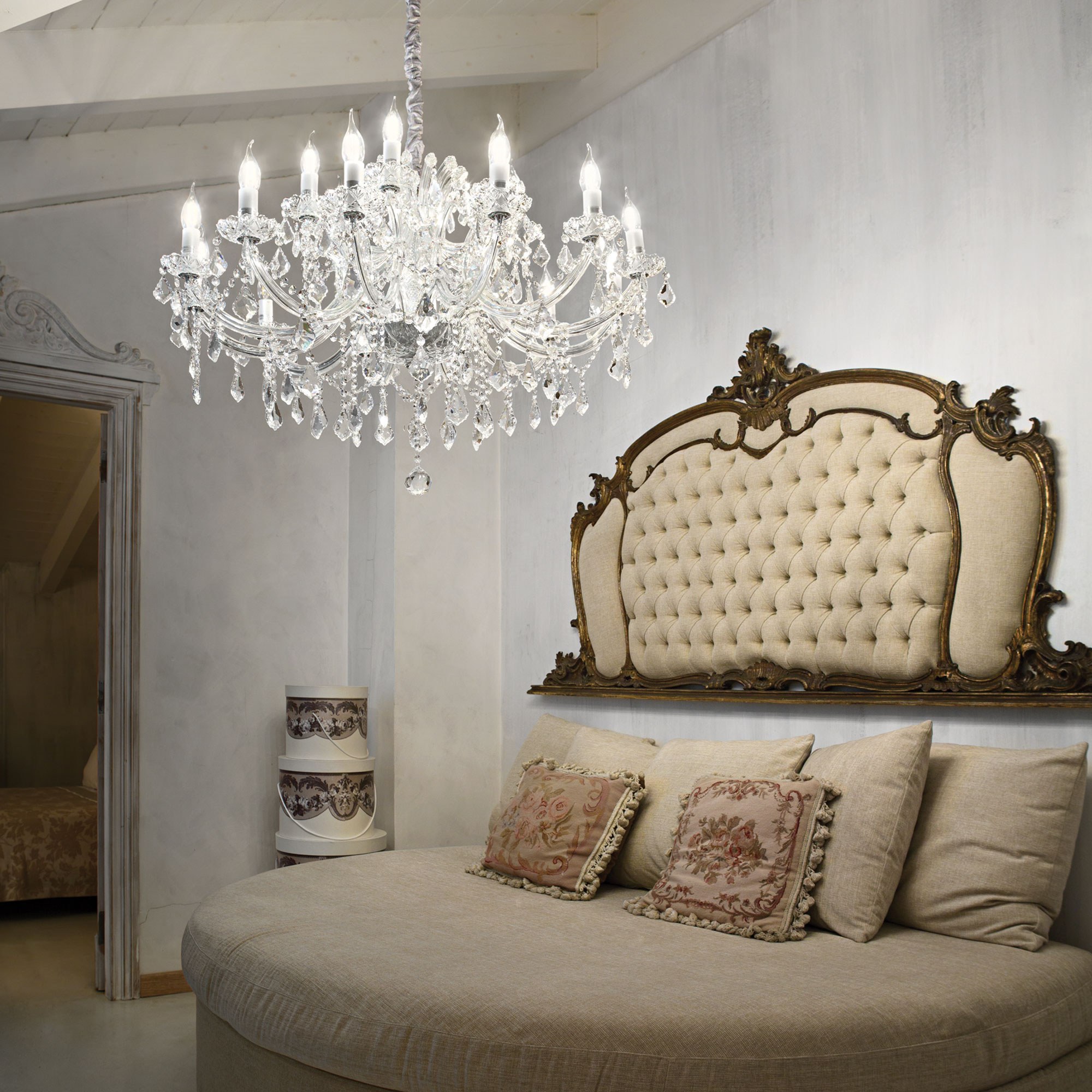 Visilica Ideal Lux NAPOLEON SP8 – Zlatna Klasične visilice