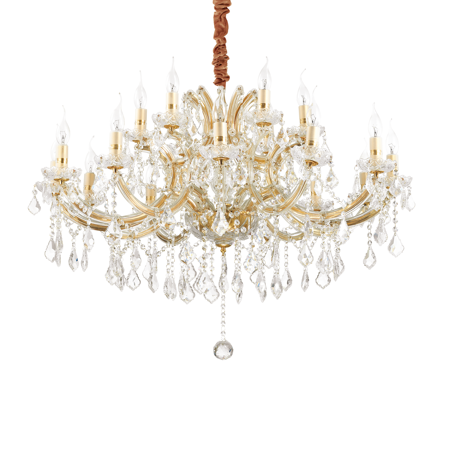 Visilica Ideal Lux NAPOLEON SP18 – Zlatna Klasične visilice