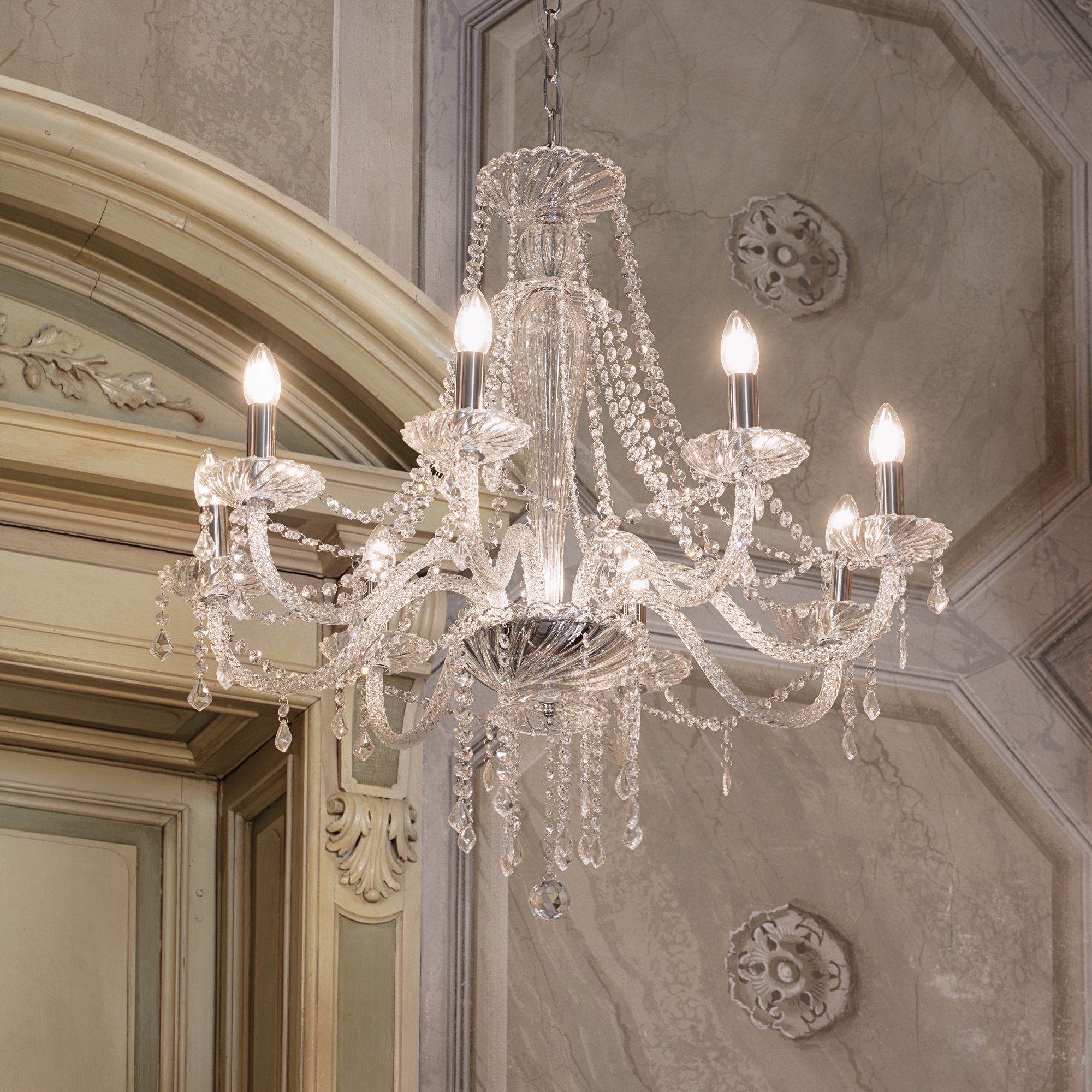 Visilica Ideal Lux AMADEUS SP6 – Prozirna Klasične visilice