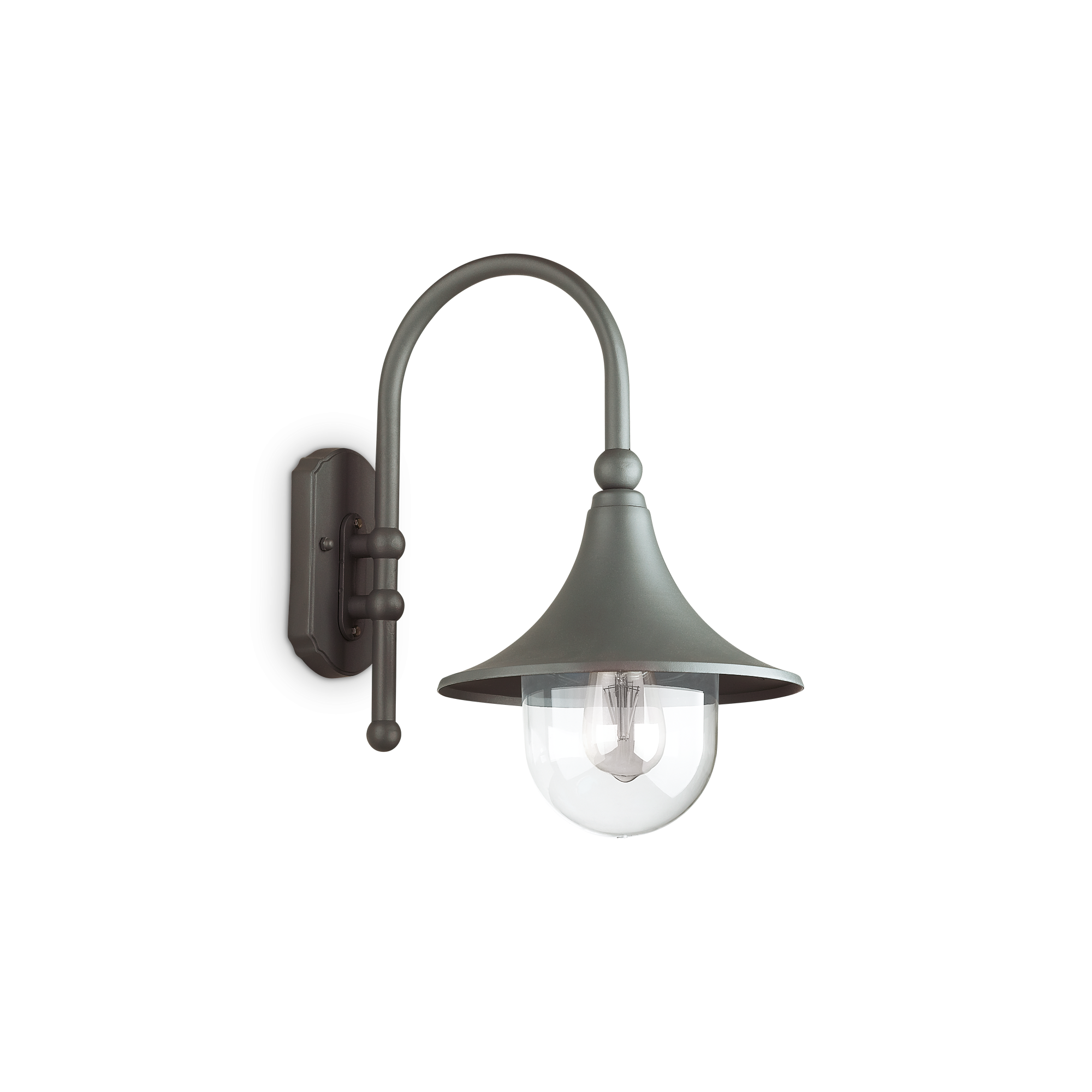Vanjska zidna svjetiljka Ideal Lux CIMA AP1 – Antracit Vanjska rasvjeta